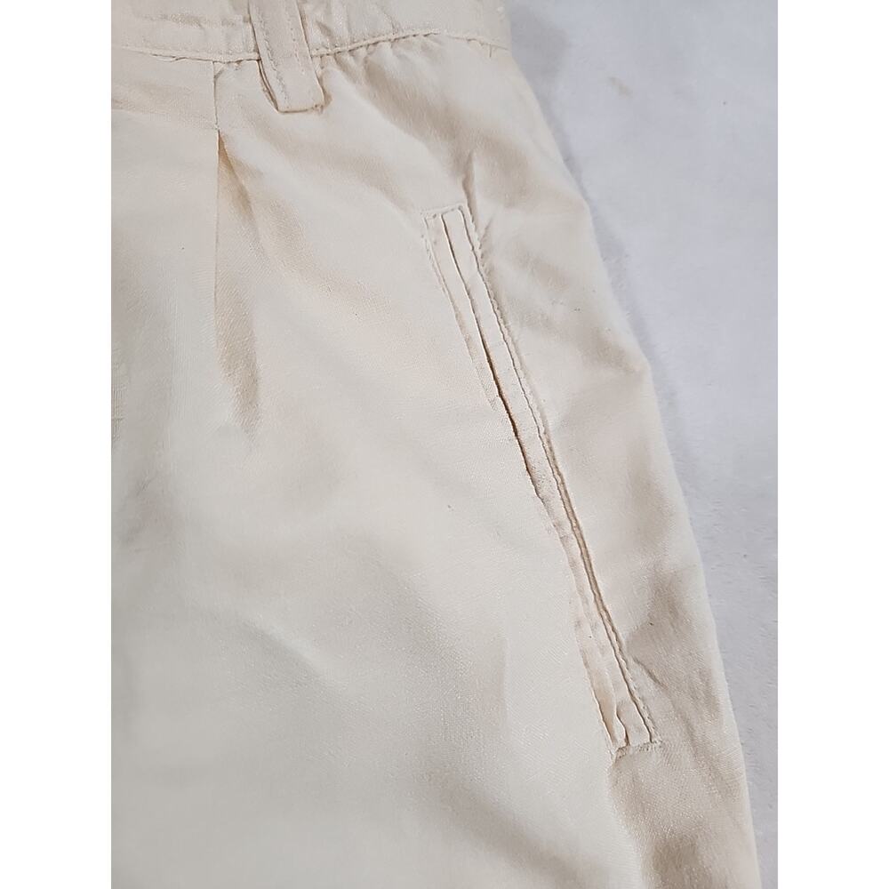 Lords & Taylor The Kensington Collection Men's Linen Blend Shorts 36 Yellow - Picture 4 of 8